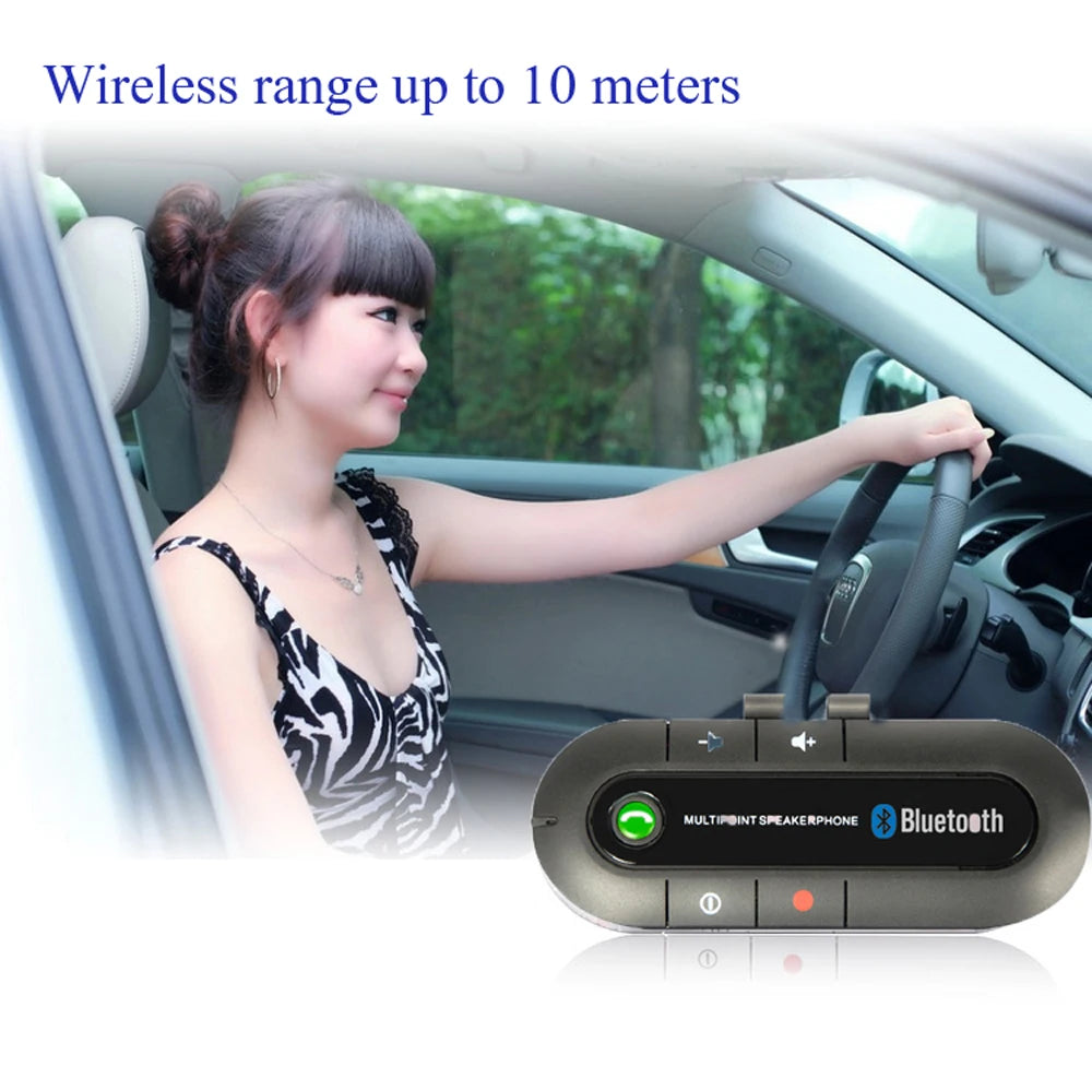 Wireless Handsfree Car Bluetooth Kit – Sun Visor Speakerphone & MP3 Music Player