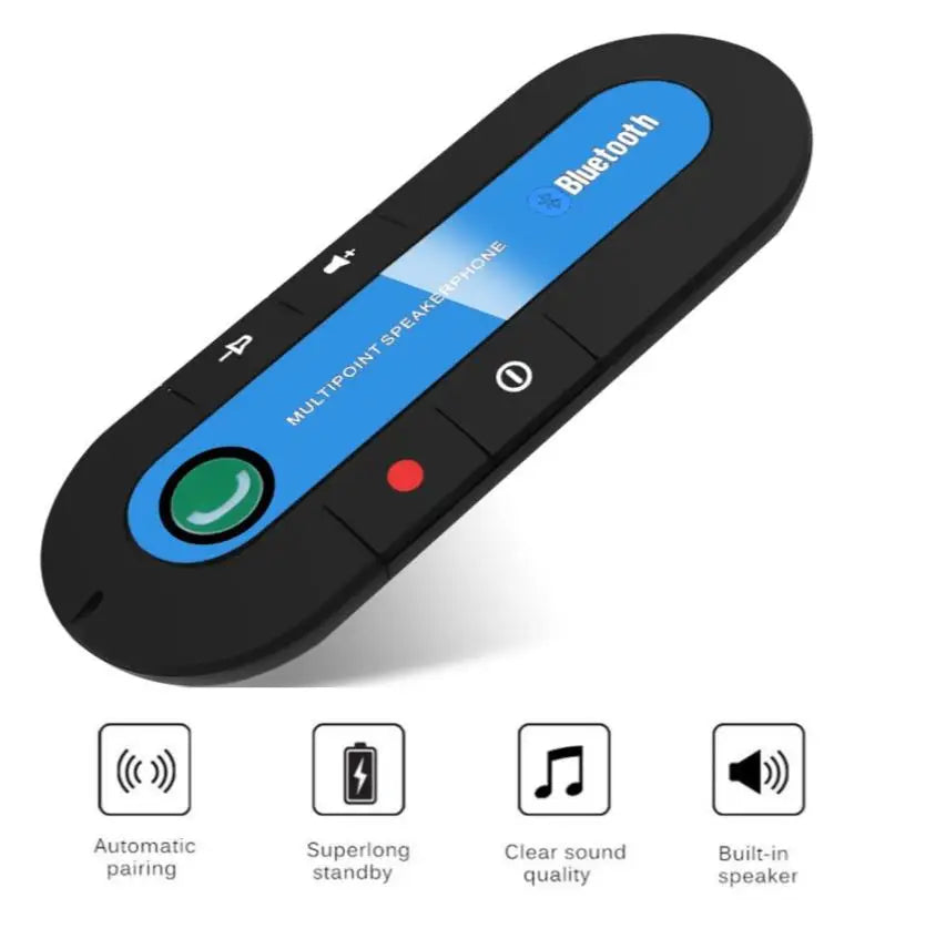 Wireless Handsfree Car Bluetooth Kit – Sun Visor Speakerphone & MP3 Music Player