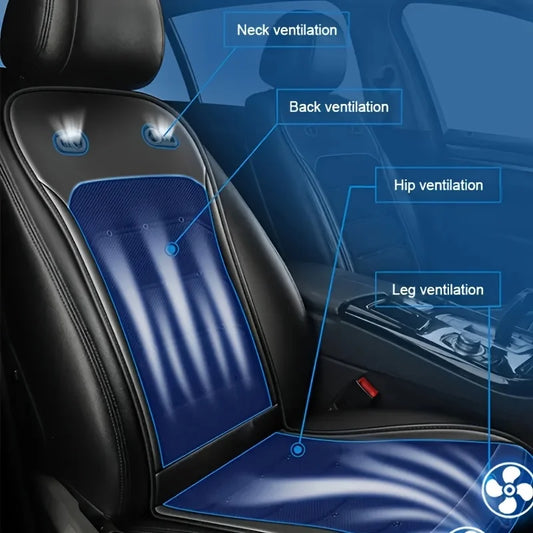 12V/24V Summer Cooling Car Seat Cushion with Intelligent Fans