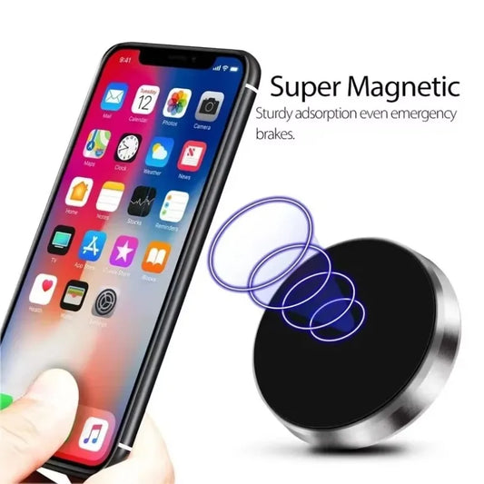 Universal Magnetic Car Phone Holder – Dashboard Mount for iPhone, Samsung & Xiaomi