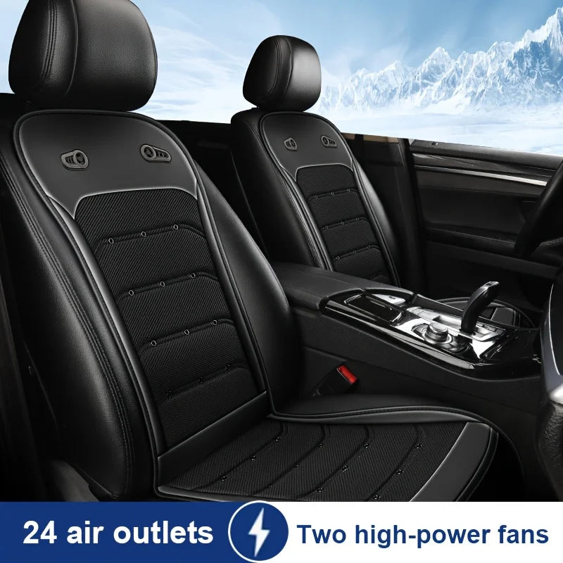 12V/24V Summer Cooling Car Seat Cushion with Intelligent Fans