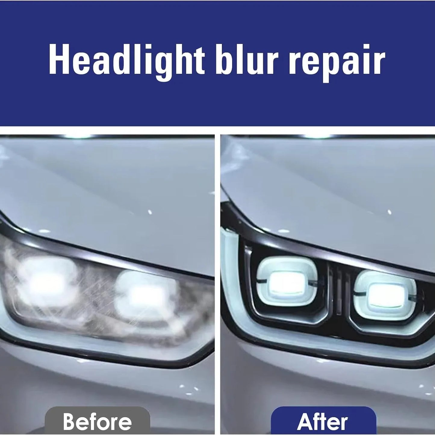 Car Headlight Repair Polish Kit – Restoration & Anti-Scratch Detailing