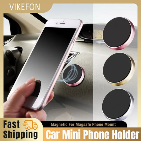 Universal Magnetic Car Phone Holder – Dashboard Mount for iPhone, Samsung & Xiaomi