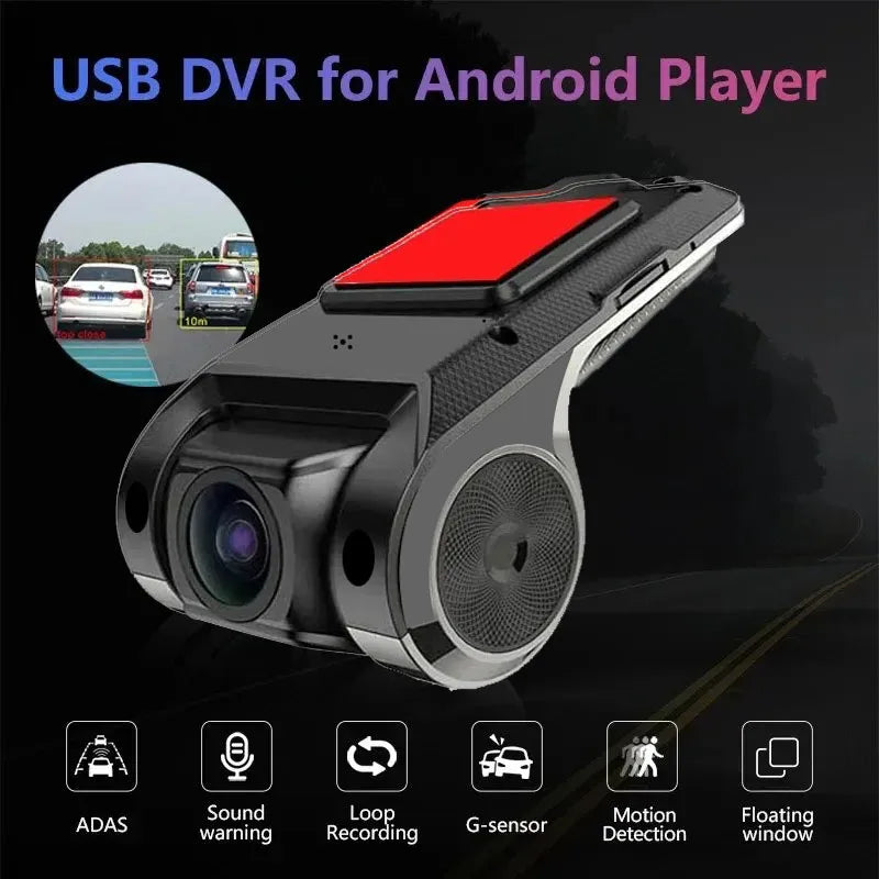 Car DVR Dash Cam – Full HD 1080P with ADAS, LDWS & Voice Alarm
