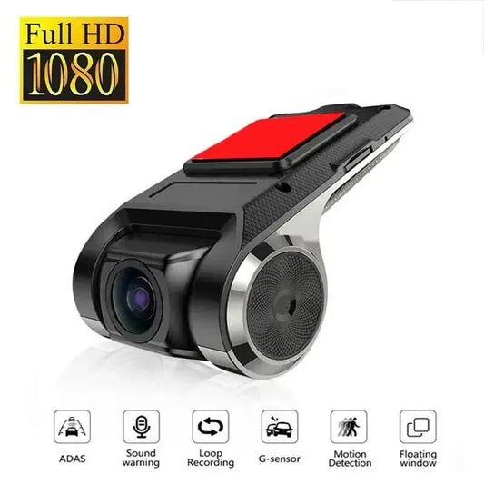Car DVR Dash Cam – Full HD 1080P with ADAS, LDWS & Voice Alarm