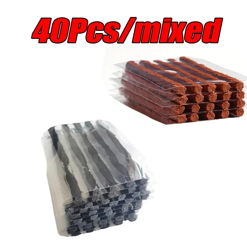 5-50Pc Car Tire Repair Kit – Tubeless Puncture Plug & Motorcycle/Truck Tools