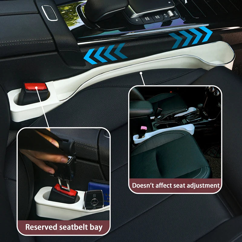 Car Seat Gap Filler Organizer - 2 Pack with Cup & Phone Holder
