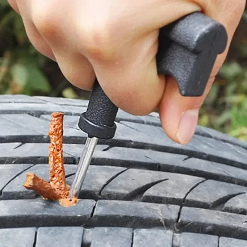 5-50Pc Car Tire Repair Kit – Tubeless Puncture Plug & Motorcycle/Truck Tools