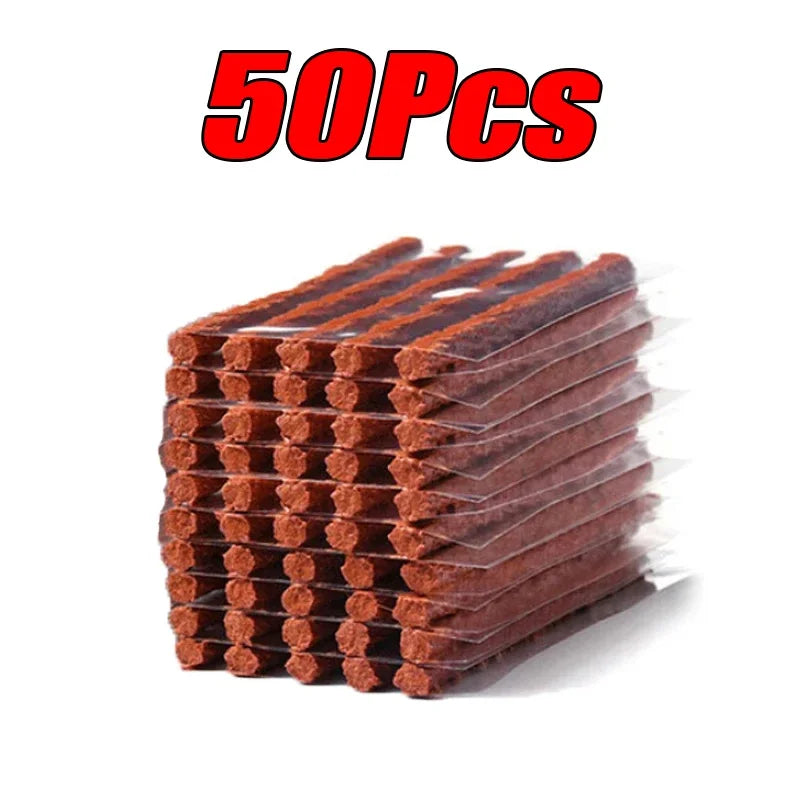 5-50Pc Car Tire Repair Kit – Tubeless Puncture Plug & Motorcycle/Truck Tools